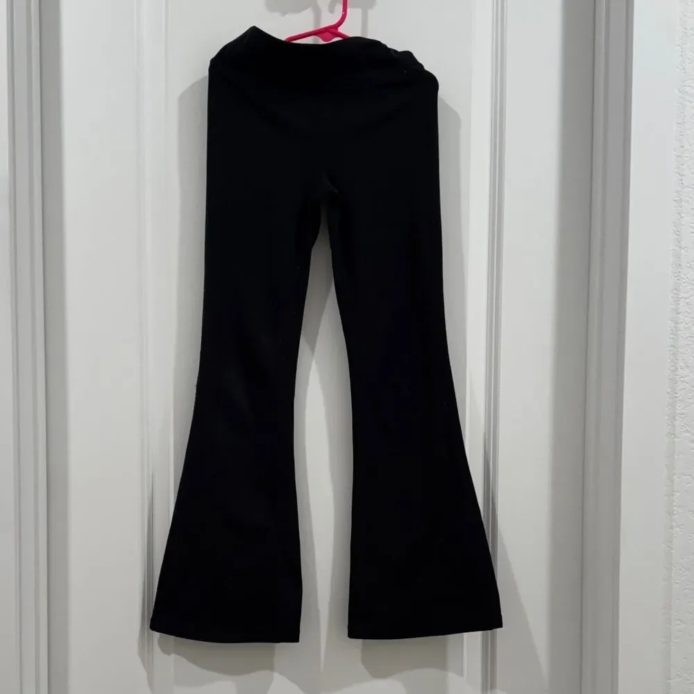 90 Degree By Reflex Everyday Black Flare Leg Leggings